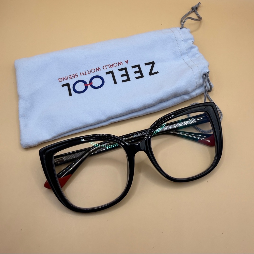 Zeelool Black Women's Glasses, No Prescription